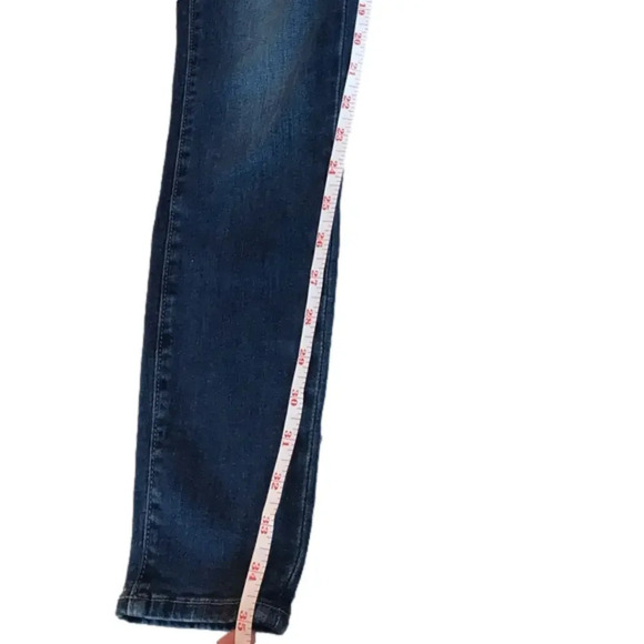 Loft Modern Skinny Mid Rise Dark Wash Distressed Jeans women’s size 6 - Picture 11 of 11